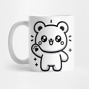 Friendly Bear Waving Mug